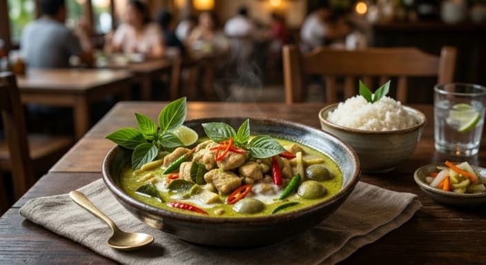 Thai Green Curry Chicken (Quick Simmer)