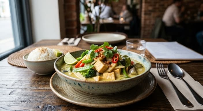 Thai Green Curry Tofu & Vegetables