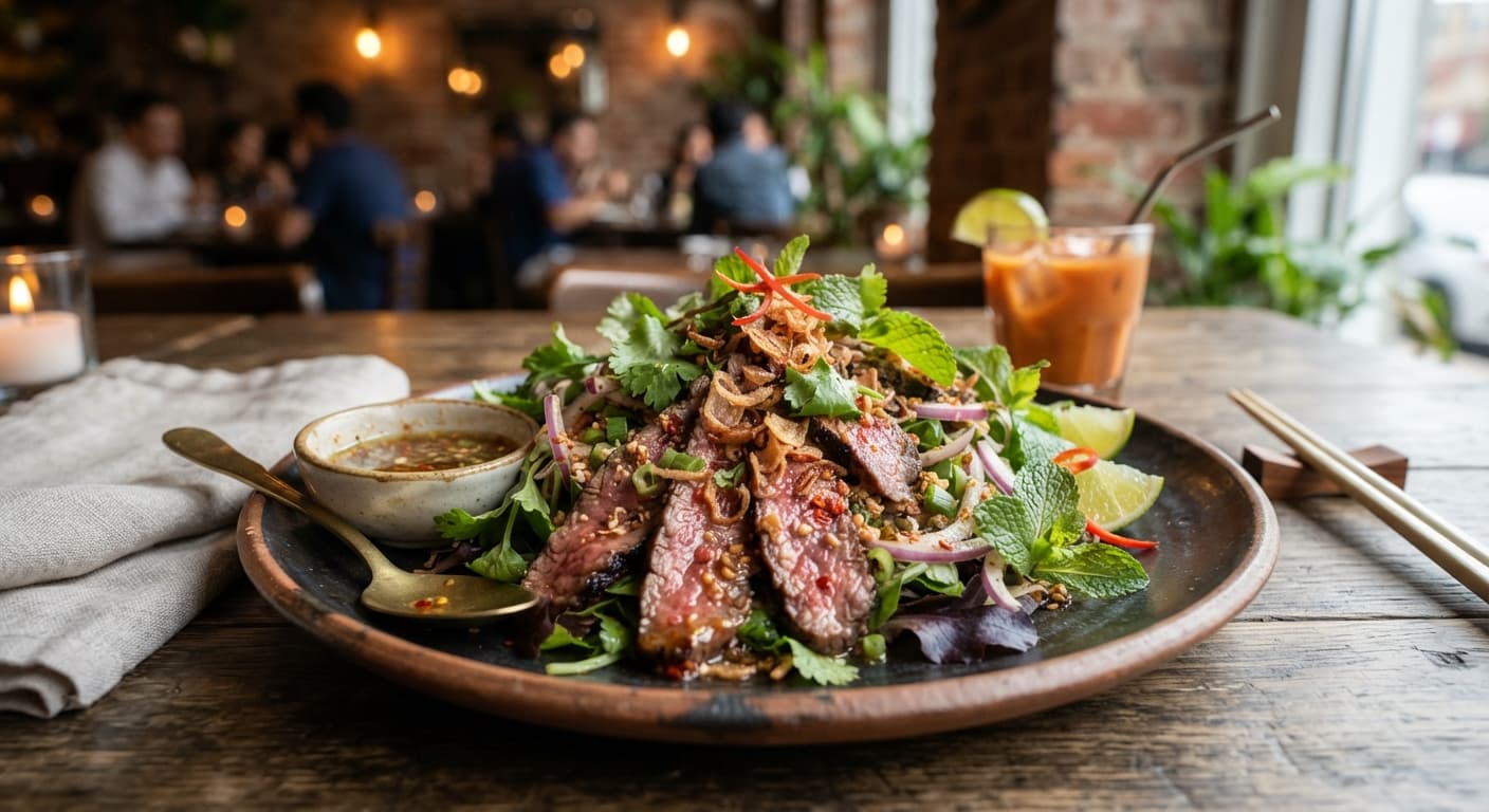 Thai Grilled Beef Salad with Lemongrass Dressing