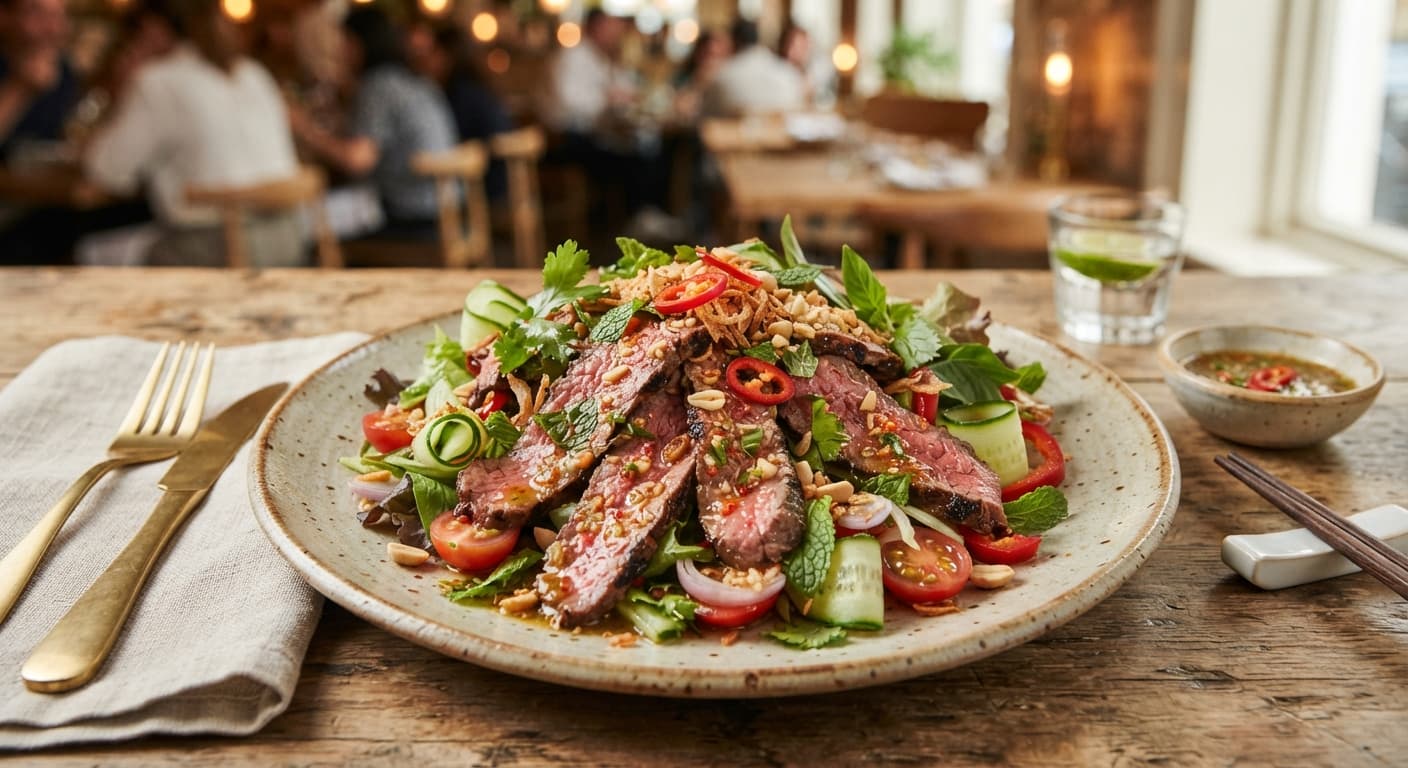 Thai‑Inspired Beef Salad with Lime‑Chili Dressing