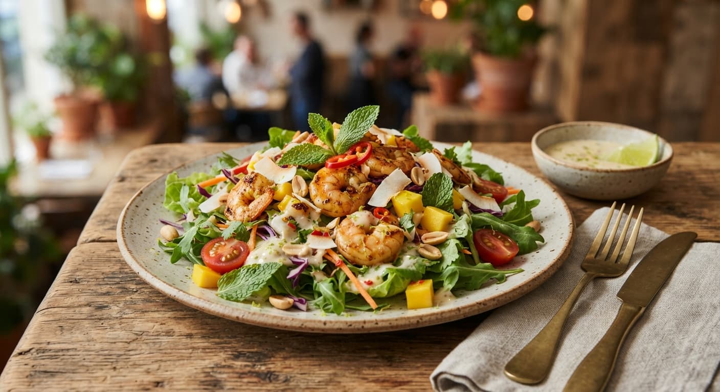Thai‑Inspired Brazilian Lettuce Salad with Coconut‑Lime Dressing
