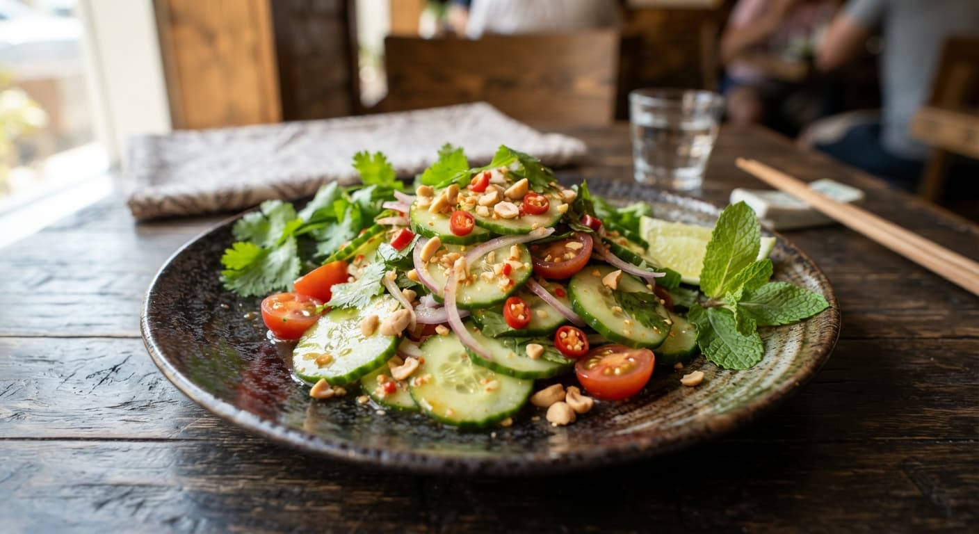 Thai Lime and Chili Cucumber Salad