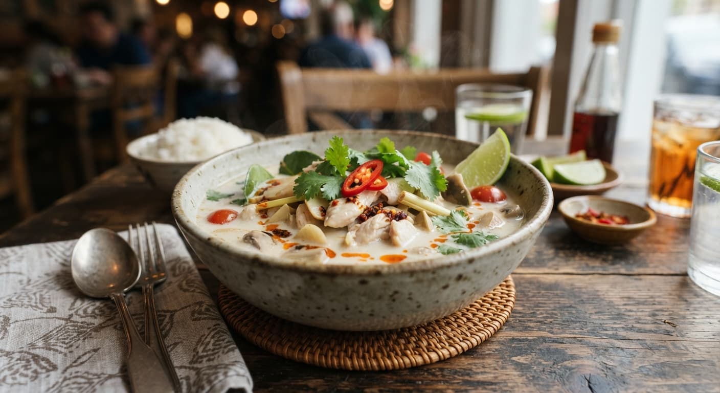 Thai Lime Chicken Soup (Tom Kha Gai)