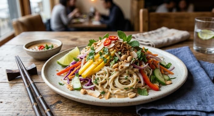 Thai Mango Coconut Noodle Salad