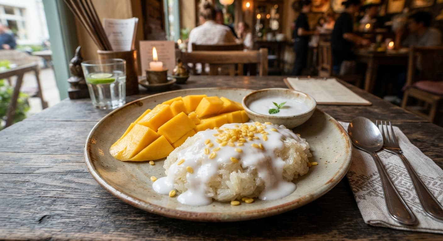 Thai Mango Sticky Rice with Coconut Milk