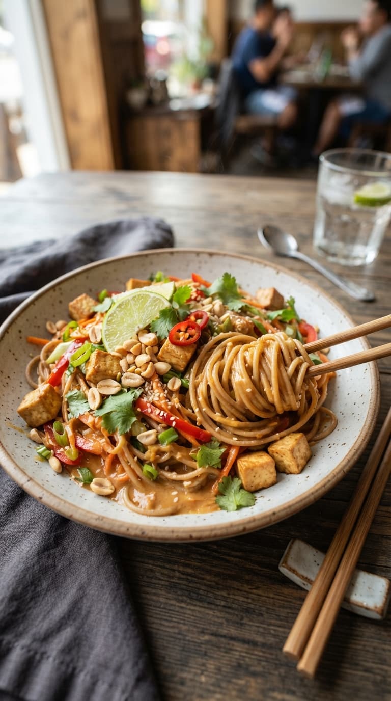 Thai Peanut Noodles (Vegan) – Using Peanut Butter