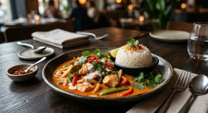 Thai Red Curry Chicken with Coconut Rice