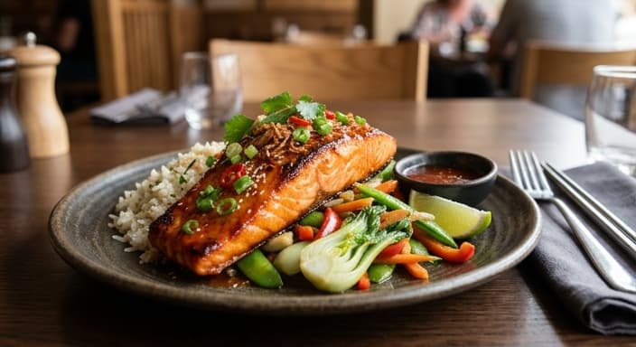 Thai-Style Sweet Chili Glazed Salmon (Sheet Pan)