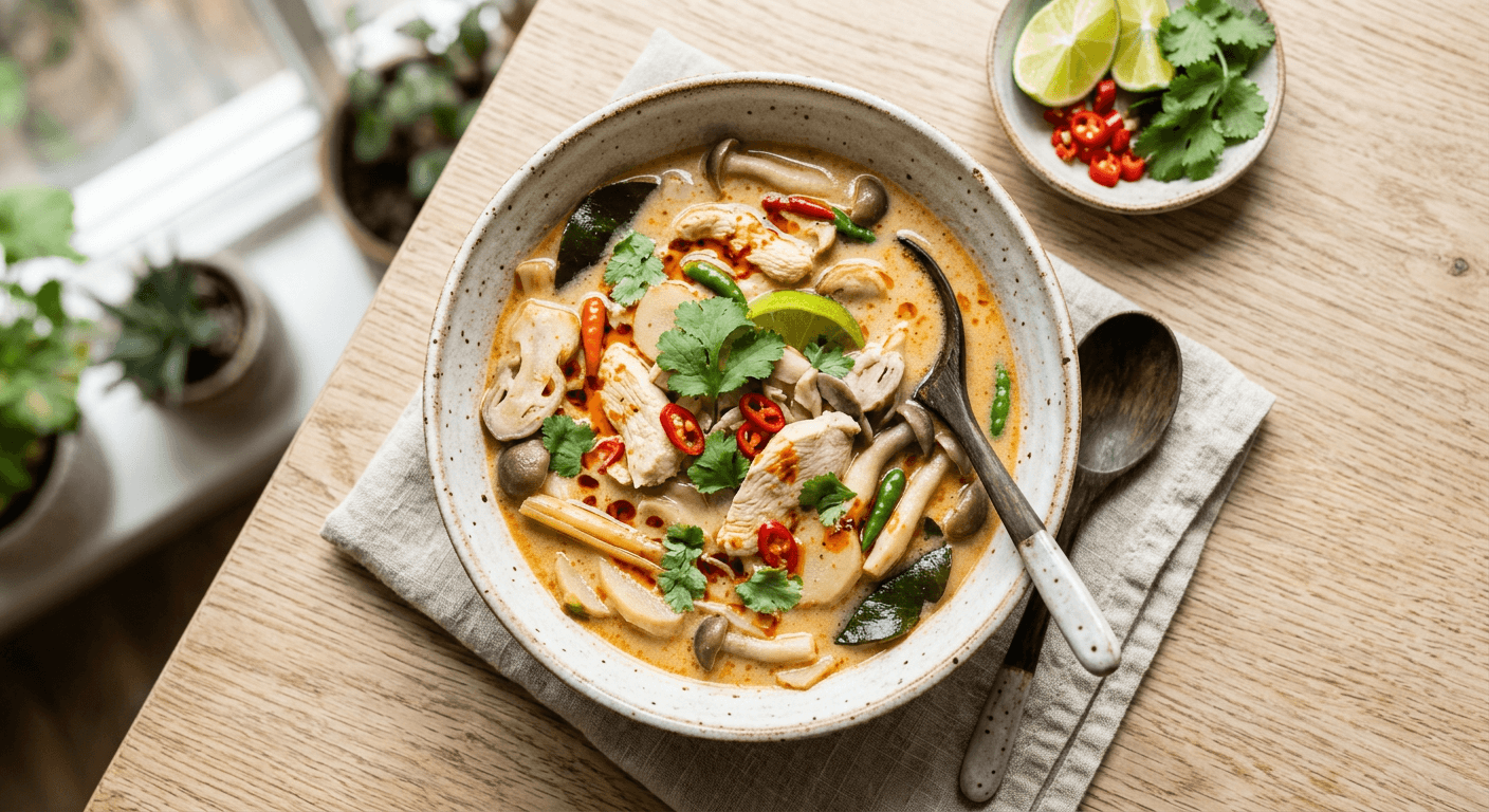 Tom Kha Gai (Thai Coconut Chicken Soup)