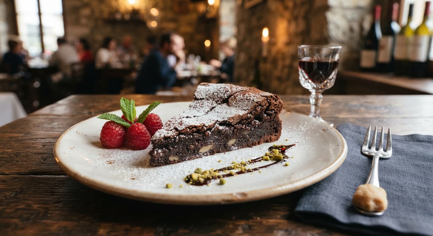 Torta Caprese al Cioccolato Fondente