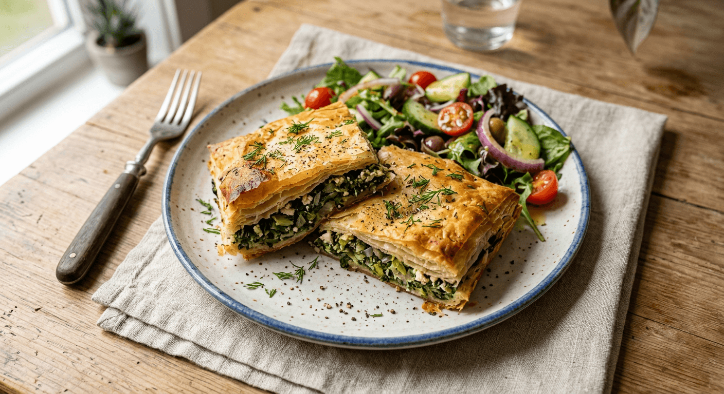 Traditional Vegan Spanakopita