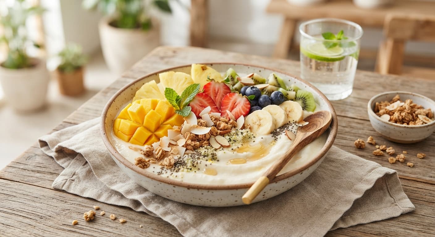 Tropical Coconut Yogurt Smoothie Bowl