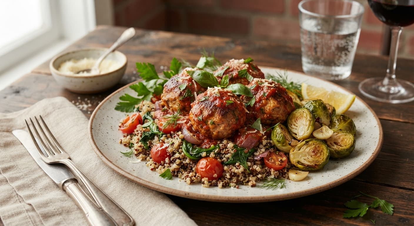 Turkey Meatballs with Quinoa