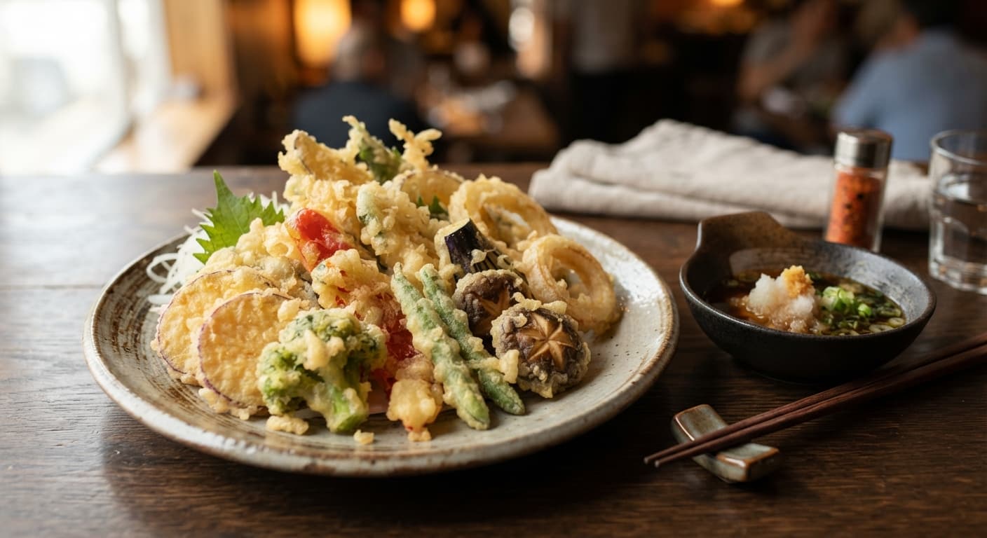 Vegetable Tempura with Dipping Sauce