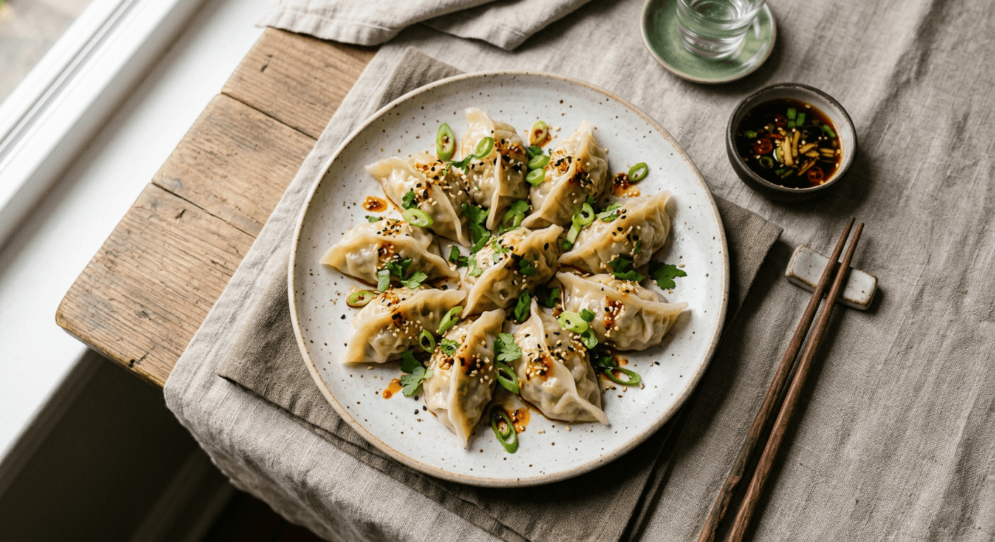 Vegetarian Tofu and Glass Noodle Dumplings