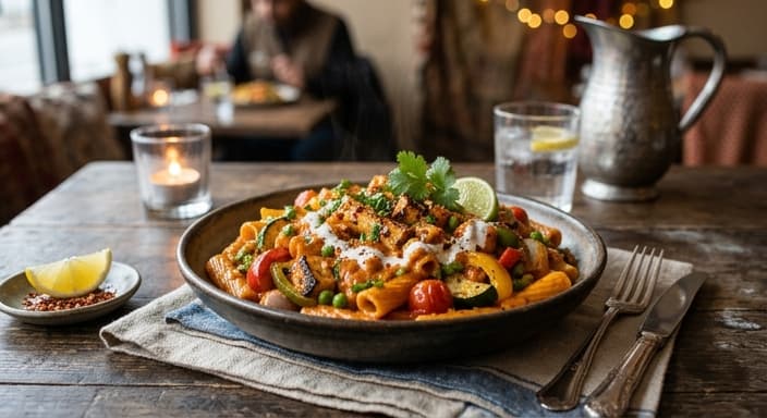 Veggie Tikka Pasta
