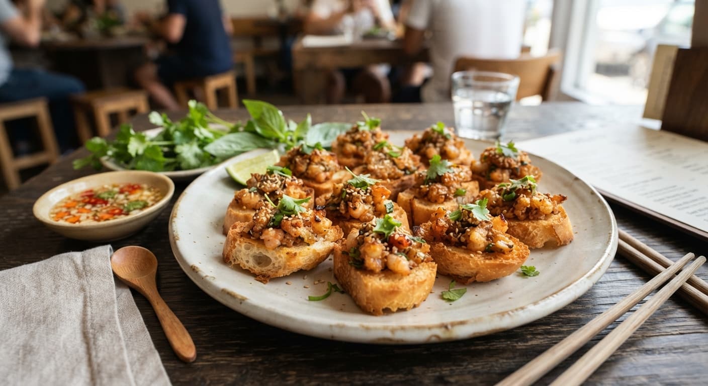 Vietnamese Savory Shrimp Toast Bites