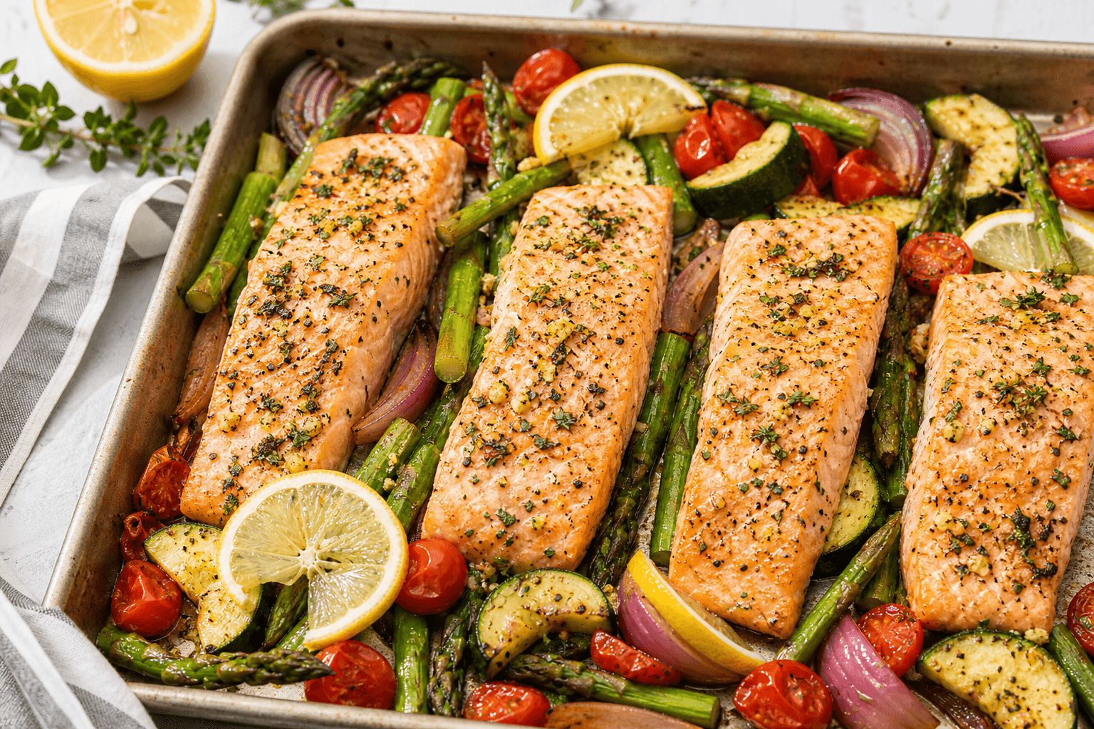 Waka Lemon-Herb Salmon Sheet Pan