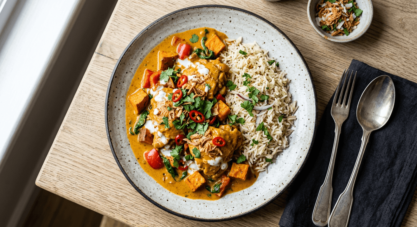 West African Fusion Curry Chicken