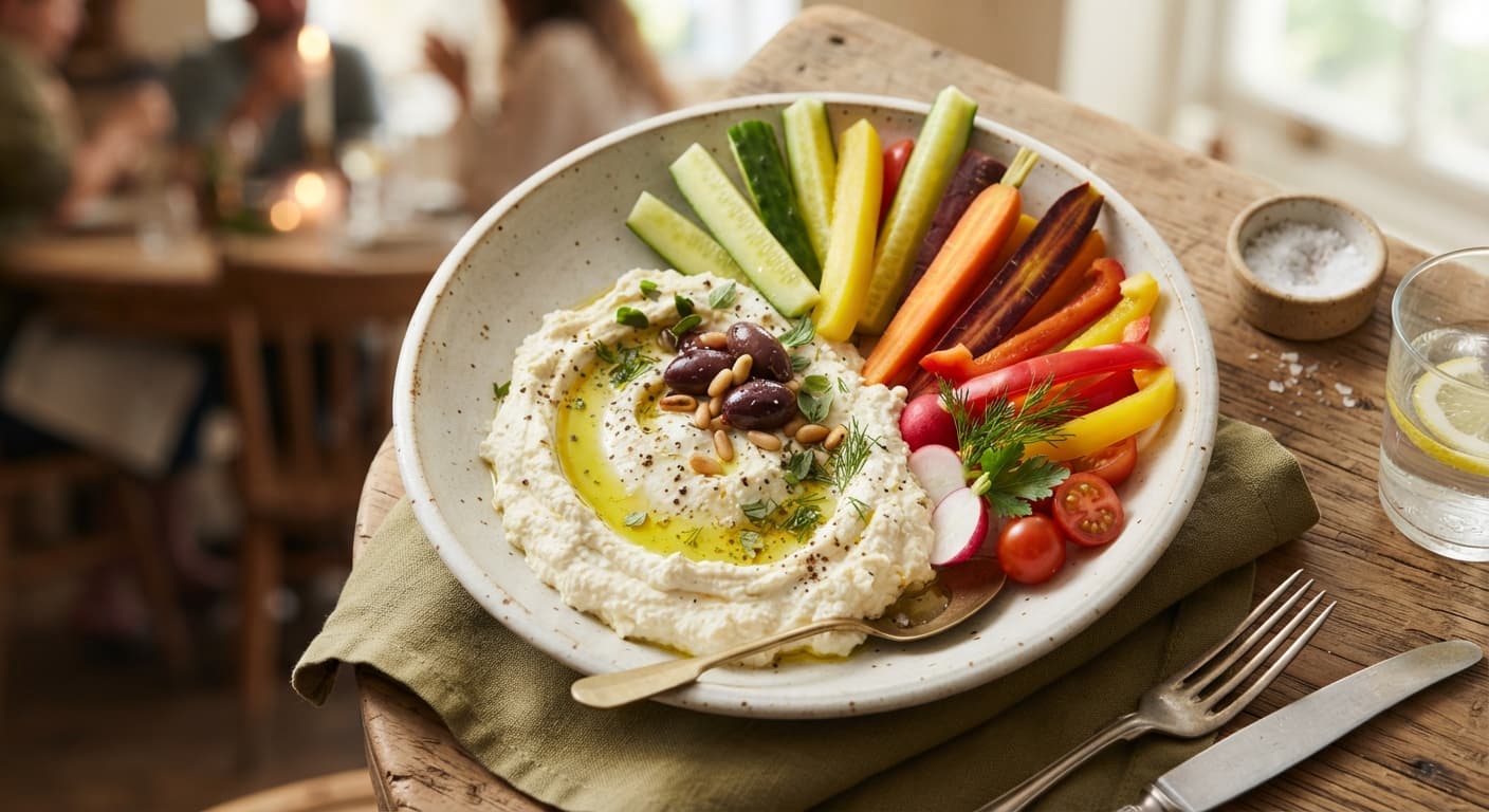 Whipped Feta Dip with Fresh Veggie Sticks