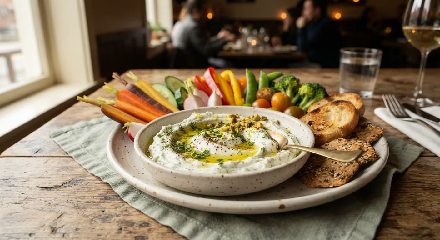 Whipped Goat Cheese Veggie Dip