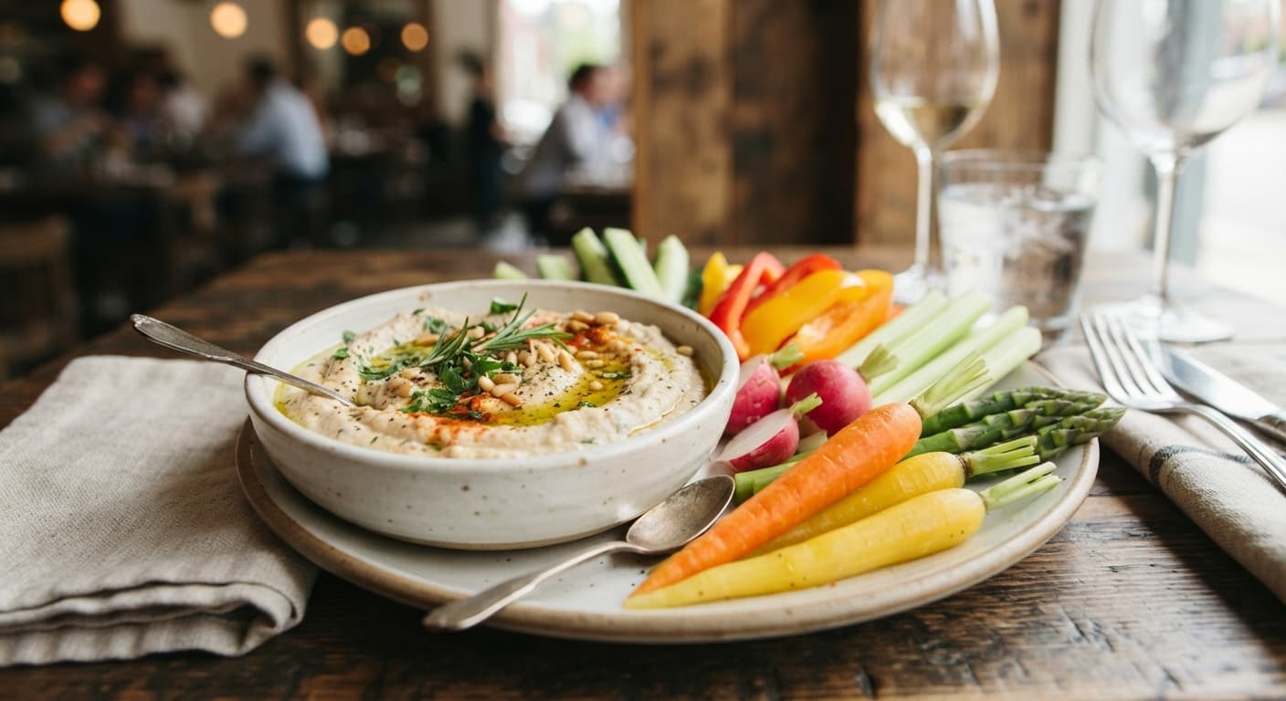 White Bean Dip with Crisp Fresh Vegetables