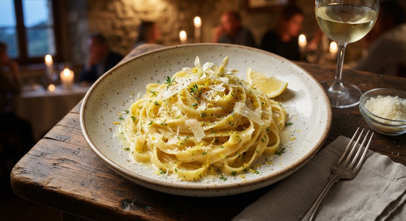 Yuzu Tagliatelle with Butter and Pecorino