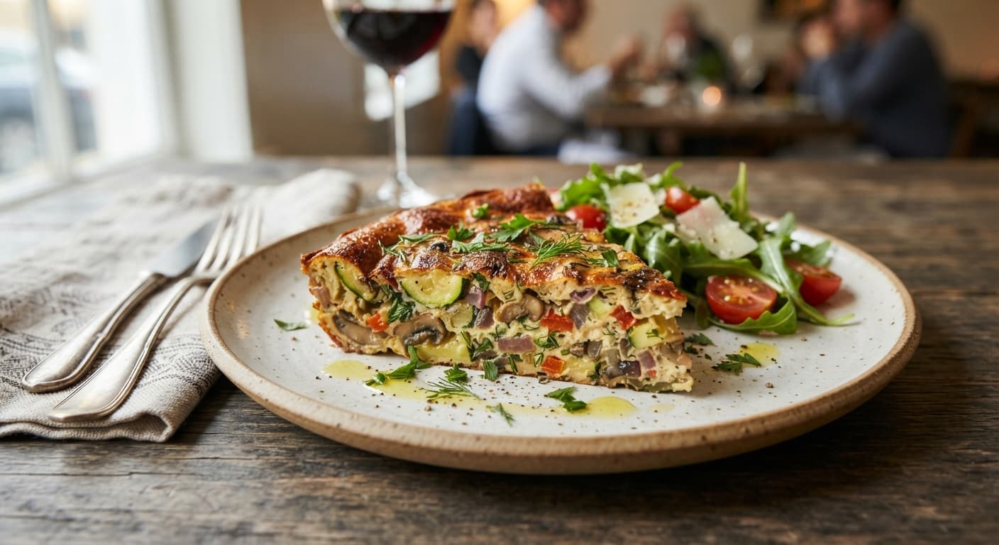 Zucchini & Mushroom Frittata‑Style Egg‑Free Bake